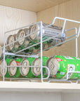 Cans Coke kitchen storage rack double-layer finishing shelf desktop storage rack