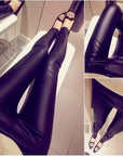 Leggings Outside Wear Slimming Ladies Elastic Waist Cropped Pants