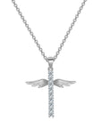 Angel Wings Cross Necklace