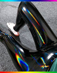 Explosive Sexy Buttocks Leggings Nightclub Women Mirror Bright Leather Plus Size