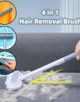 4 In 1 Multifunctional Hair Removal Brush Pet Dog Cat Hair Cleaner Brush Cat Hair Remover Window Screen Cleaning Tool Gadgets