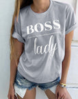 Summer Fashion Women Casual Letter Printed T-shirt Tops Lady Tee Printed Short Sleeve Tops