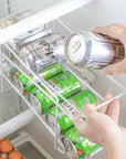 Cans Coke kitchen storage rack double-layer finishing shelf desktop storage rack