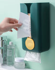 Wall-mounted Tissue Box Creative Garbage Bag Pumping Paper