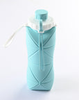 600ml Folding Silicone Water Bottle Sports Water Bottle Outdoor Travel Portable Water Cup Running Riding Camping Hiking Kettle