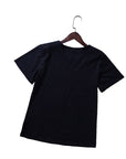 Summer Fashion Women Casual Letter Printed T-shirt Tops Lady Tee Printed Short Sleeve Tops