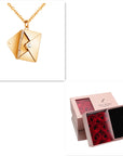 Fashion Jewelry Envelop Necklace Women Lover Letter Pendant Best Gifts For Girlfriend