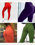 Copy of Hip-turned Folds Elastic High-waist Fitness Leggings Breathable Slim Indoor Sports