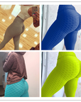Copy of Hip-turned Folds Elastic High-waist Fitness Leggings Breathable Slim Indoor Sports