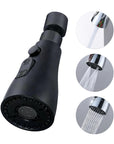 Universal Pressurized Faucet Sprayer Anti-splash 360 Degree Rotating Water Tap Three Stall Water Saving Faucet Nozzle Adapter