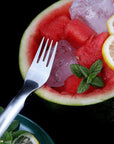 2 In 1 Watermelon Fork Slicer Multi-purpose Stainless Steel Watermelon Slicer Cutter Kitchen Fruit Cutting Fork Fruit Divider Kitchen Gadgets