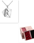 Fashion Jewelry Envelop Necklace Women Lover Letter Pendant Best Gifts For Girlfriend