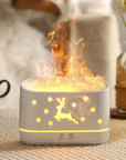 Elk Flame Humidifier Diffuser Mute Household Atmosphere Lamp Christmas Home Decorations