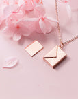 Fashion Jewelry Envelop Necklace Women Lover Letter Pendant Best Gifts For Girlfriend