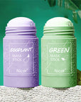 Cleansing Green Tea Mask Clay Stick Oil Control Anti-Acne Whitening Seaweed Mask Skin Care