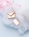 Fashion Jewelry Envelop Necklace Women Lover Letter Pendant Best Gifts For Girlfriend