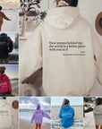 Dear Person Behind Me,the World Is A Better Place,with You In It,love,the Person In Front Of You,Women's Plush Letter Printed Kangaroo Pocket Drawstring Printed Hoodie Unisex Trendy Hoodies