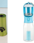 Portable Cat Dog Water Bottle Food Feeder Drinker Poop Dispenser 3 In 1 Leak-proof Multifunctional Dog Water Bottle Pet Products