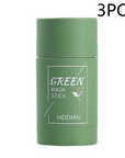 Cleansing Green Tea Mask Clay Stick Oil Control Anti-Acne Whitening Seaweed Mask Skin Care