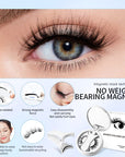 Magnetic False Eyelashes Integrated Storage Box Glue-free Magnet False Eyelashes Natural Makeup Tools With Applicater