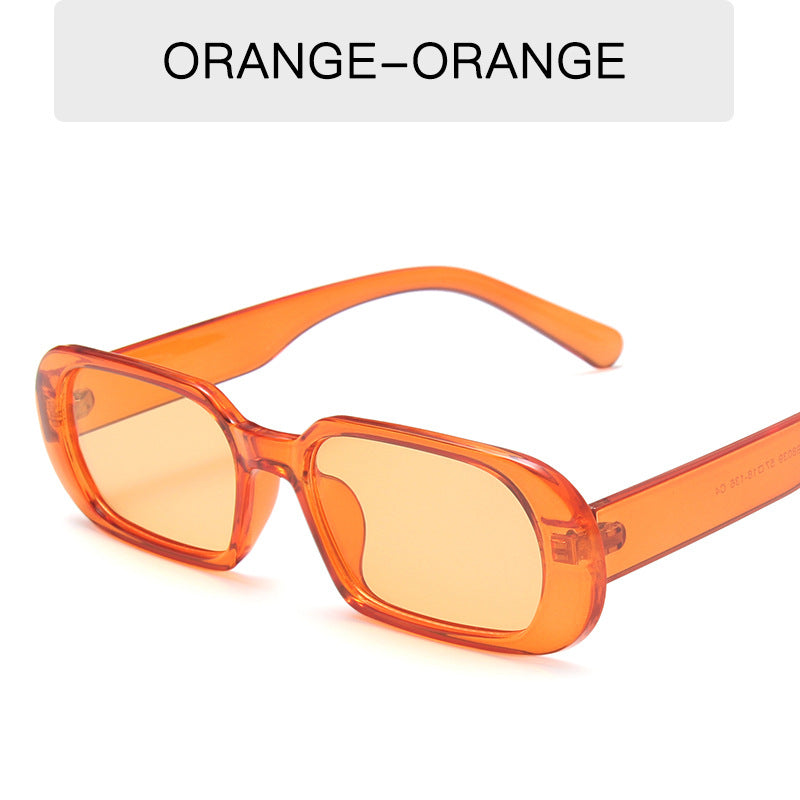 Retro Small Frame Sunglasses Female Candy Color Colorful Fashion Sunglasses