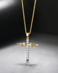 Angel Wings Cross Necklace