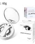 Magnetic False Eyelashes Integrated Storage Box Glue-free Magnet False Eyelashes Natural Makeup Tools With Applicater