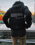 Dear Person Behind Me,the World Is A Better Place,with You In It,love,the Person In Front Of You,Women's Plush Letter Printed Kangaroo Pocket Drawstring Printed Hoodie Unisex Trendy Hoodies